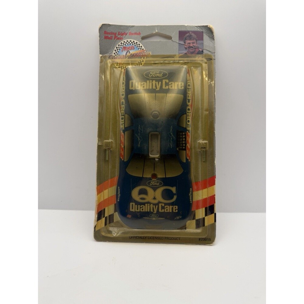 Vintage 1997 Dale Jarrett #88 Ford Quality Care NASCAR Light Switch Wall Plate